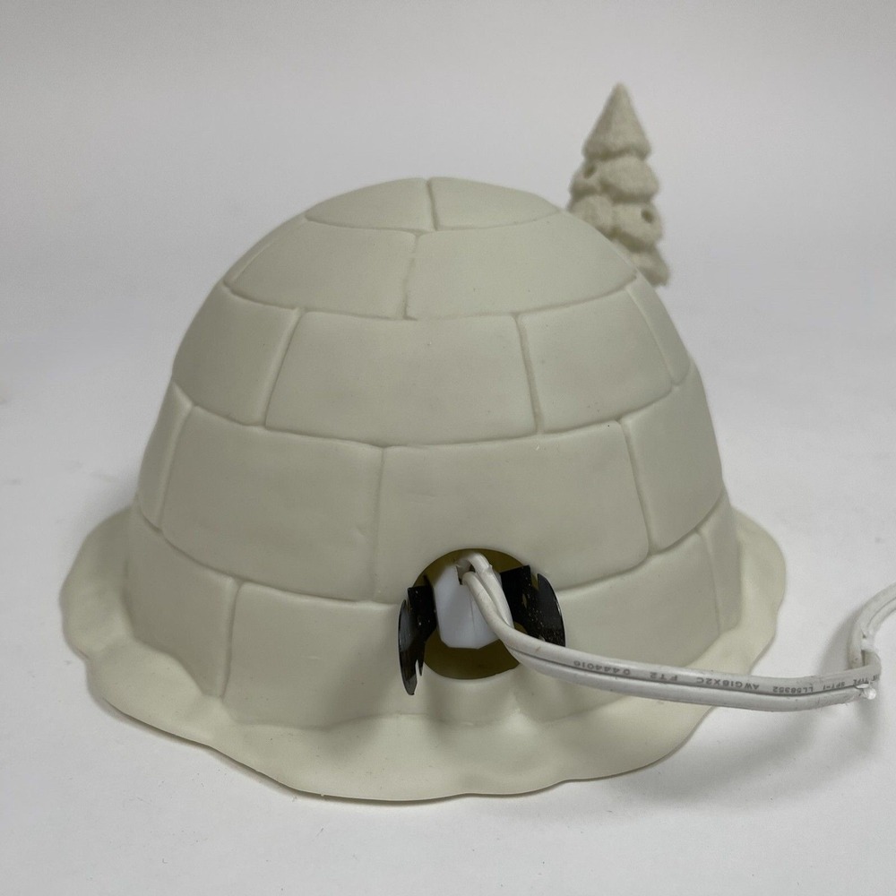 Department Dept. 56 Igloo Snowbabies Christmas Tree Lighted Decoration w/ Cord - Picture 7 of 15